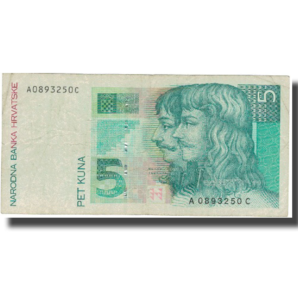 Billet, Croatie, 5 Kuna, 1994, 1994, KM:28a, TB+