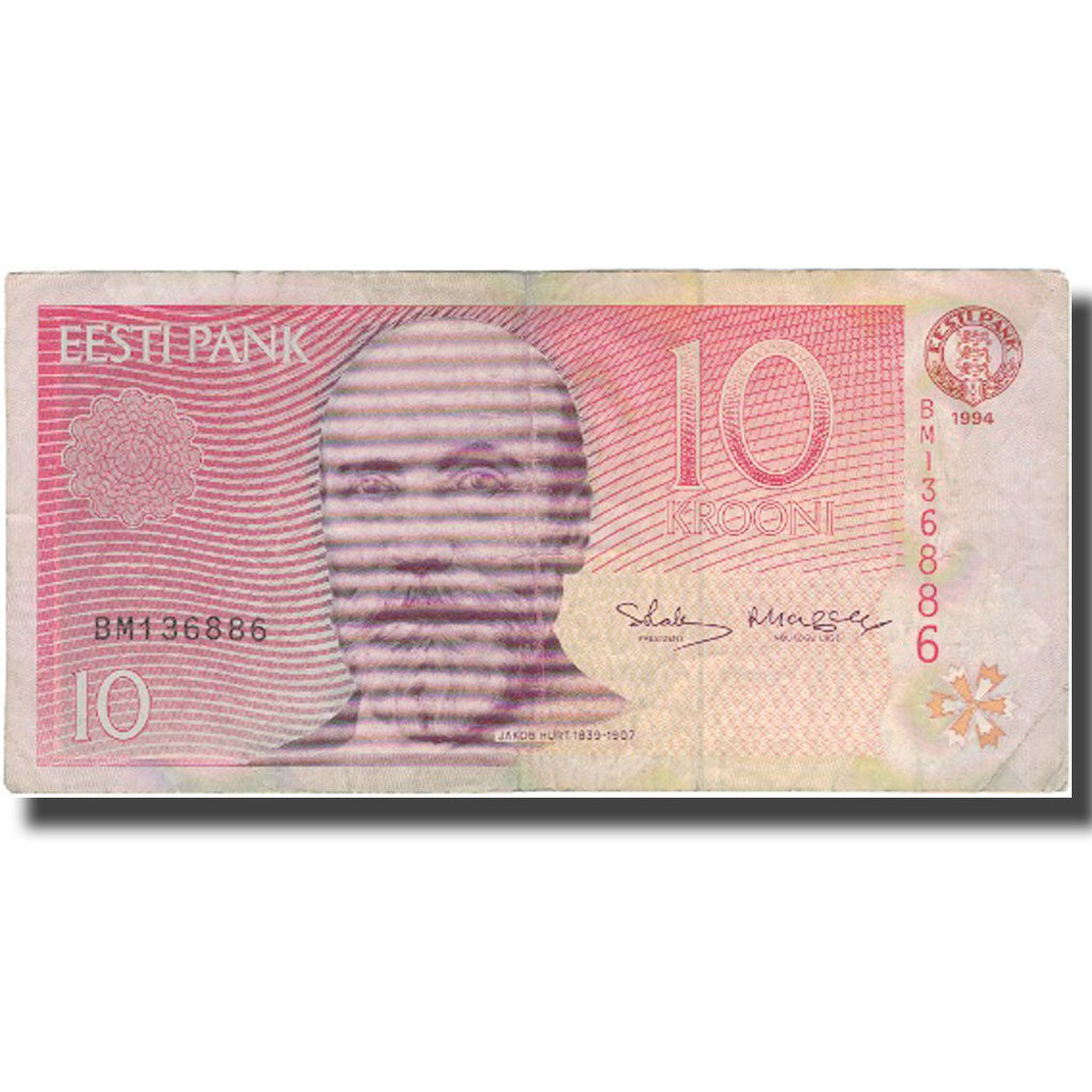 Banknote, Estonia, 10 Krooni, 1994, 1994, KM:72b, VF(20-25)