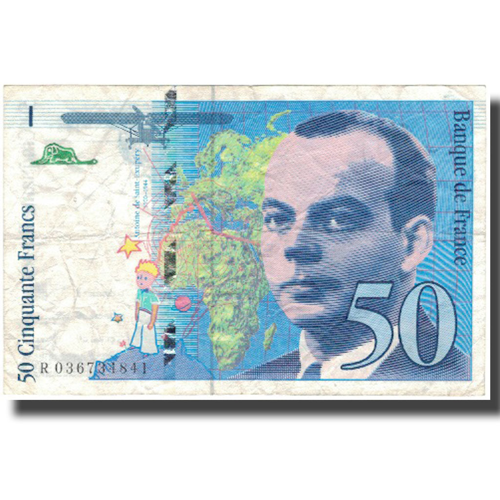 Francia, 50 Francs, 50 F 1992-1999 ''St Exupéry'', 1997, 1997, BC