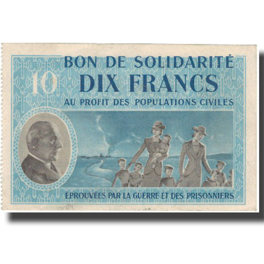 Frankreich, Bon de Solidarité, 10 Francs, 1941, SS+