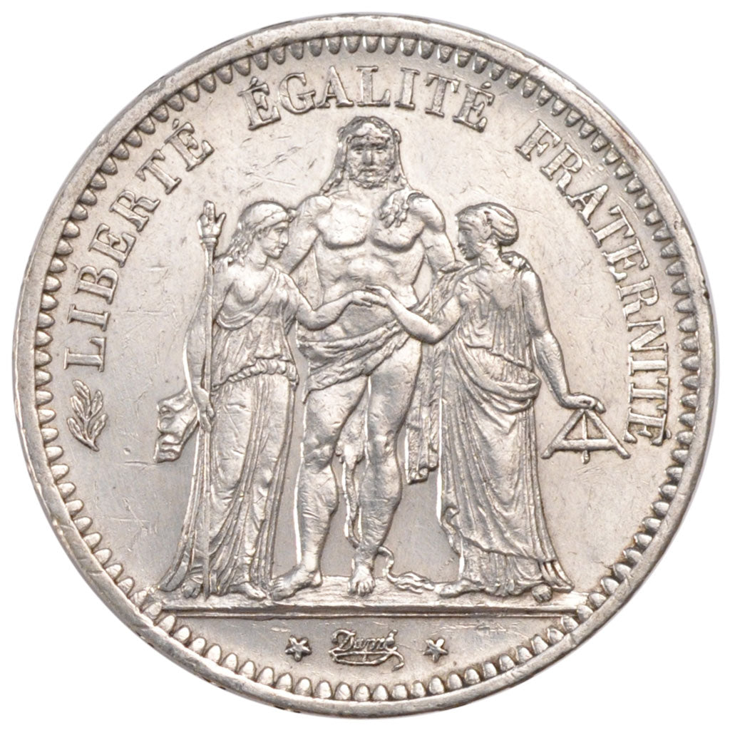 Munten, Frankrijk, Hercule, 5 Francs, 1849, Paris, ZF+, Zilver, KM:756.1