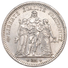 Munten, Frankrijk, Hercule, 5 Francs, 1849, Paris, ZF+, Zilver, KM:756.1