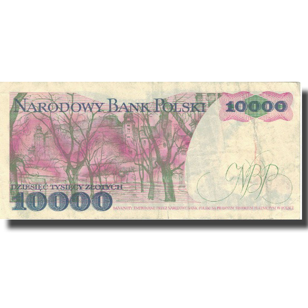 Banconote, Polonia, 10,000 Zlotych, 1988, 1988-12-01, KM:151b, MB+