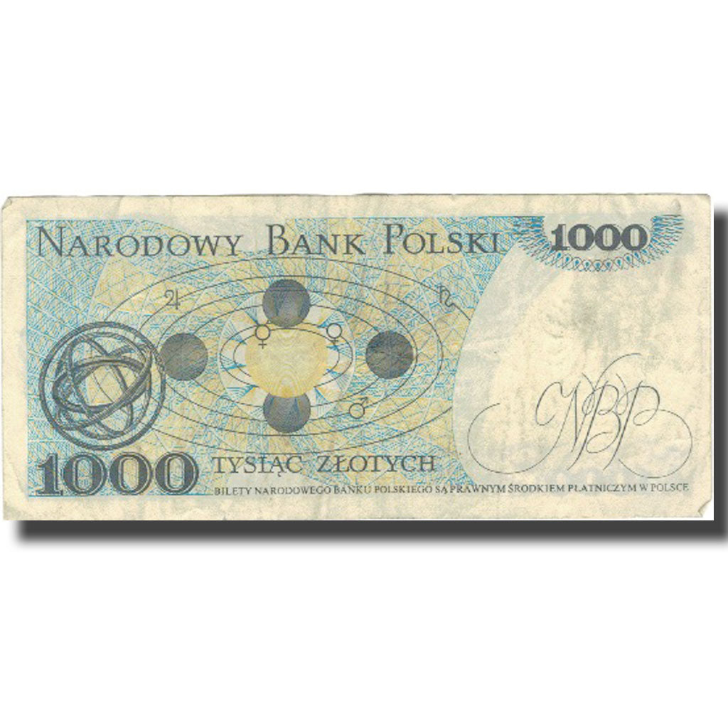 Banconote, Polonia, 1000 Zlotych, 1982, 1988-12-01, KM:146c, MB+