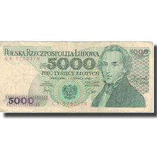 Banknote, Poland, 5000 Zlotych, 1982, 1988-12-01, KM:150a, VF(20-25)