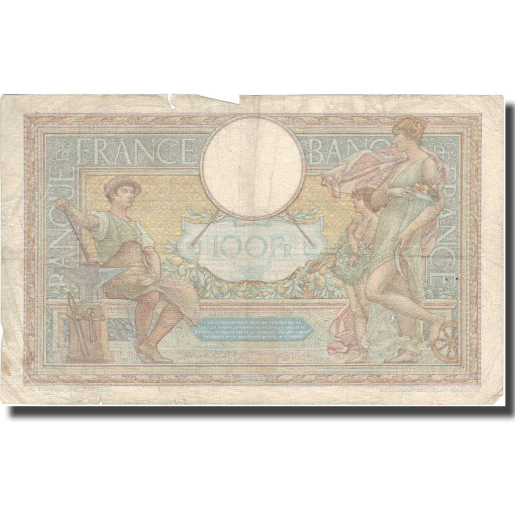 France, 100 Francs, 100 F 1908-1939 ''Luc Olivier Merson'', 1938, 1938-09-22
