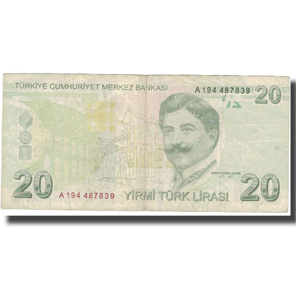 Banknote, Turkey, 20 Lira, 2009, 2009, KM:224, VF(30-35)
