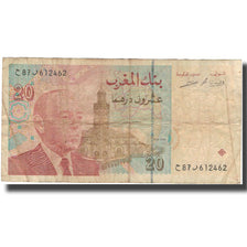 Banknote, Morocco, 20 Dirhams, 1996, 1996, KM:67c, VF(20-25)