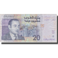 Banknote, Morocco, 20 Dirhams, 2005, 2005, KM:68, VF(20-25)