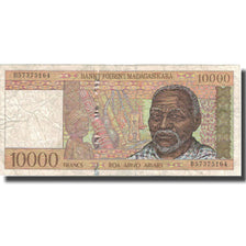 Banknote, Madagascar, 10,000 Francs = 2000 Ariary, 1995, 1995, KM:79b, VF(20-25)