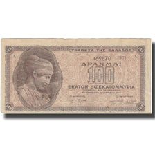 Billet, Grèce, 100,000,000,000 Drachmai, 1944, 1944-11-03, KM:135a, TB