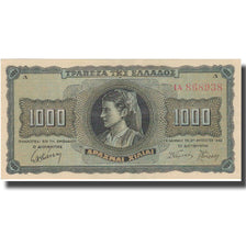 Banknote, Greece, 1000 Drachmai, 1942, 1942-08-21, KM:118a, UNC(65-70)