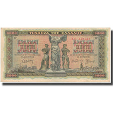 Banknote, Greece, 5000 Drachmai, 1942, 1942-06-20, KM:119a, AU(55-58)