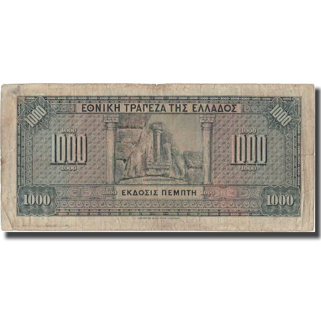 Banknote, Greece, 1000 Drachmai, 1926, 1926-11-04, KM:100b, VF(30-35)