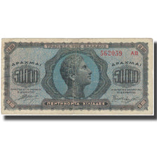 Billete, 50,000 Drachmai, 1944, Grecia, 1944-01-14, KM:124a, BC+