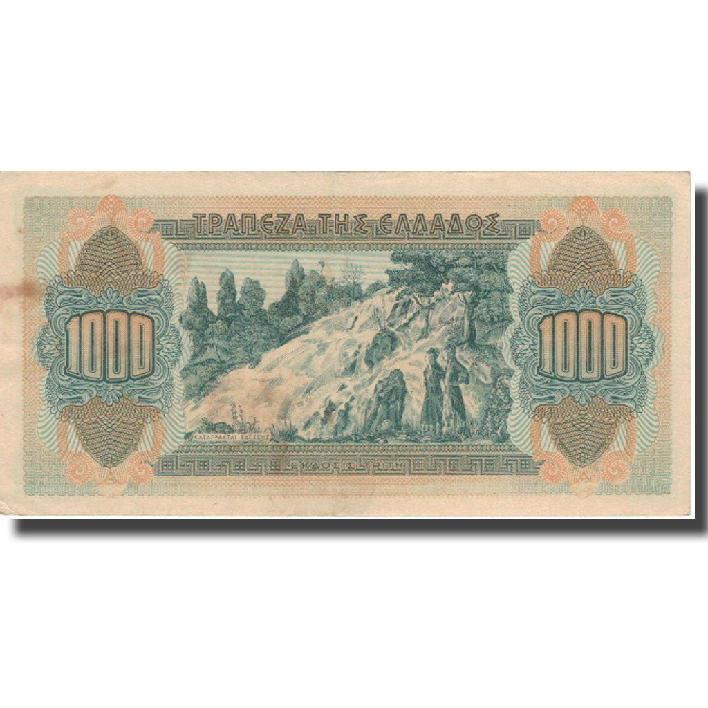 Banknote, Greece, 1000 Drachmai, 1941, 1941-10-01, KM:117a, AU(55-58)
