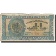Billet, Grèce, 1000 Drachmai, 1941, 1941-10-01, KM:117b, TB