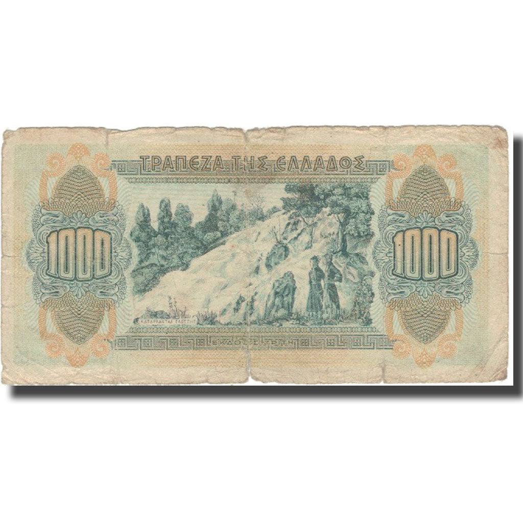 Banknote, Greece, 1000 Drachmai, 1941, 1941-10-01, KM:117b, VF(20-25)