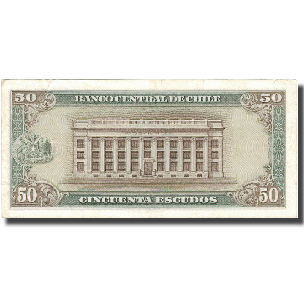 Banknote, Chile, 50 Escudos, KM:140b, VF(30-35)