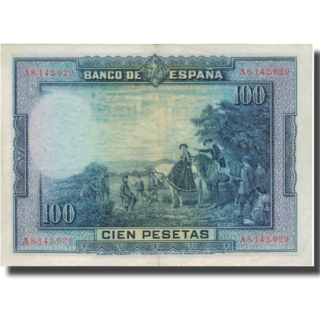 Banknote, Spain, 100 Pesetas, 1928, 1928-08-15, KM:76a, VF(30-35)