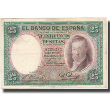Banknote, Spain, 25 Pesetas, 1931, 1931-04-25, KM:81, VF(30-35)