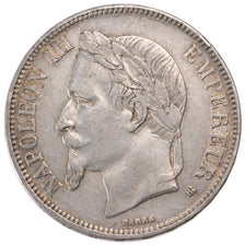 Second Empire, 5 Francs Napoléon III tête laurée