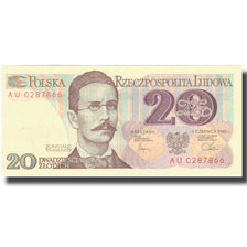Banknote, Poland, 20 Zlotych, 1982, 1982-06-01, KM:149a, UNC(64)