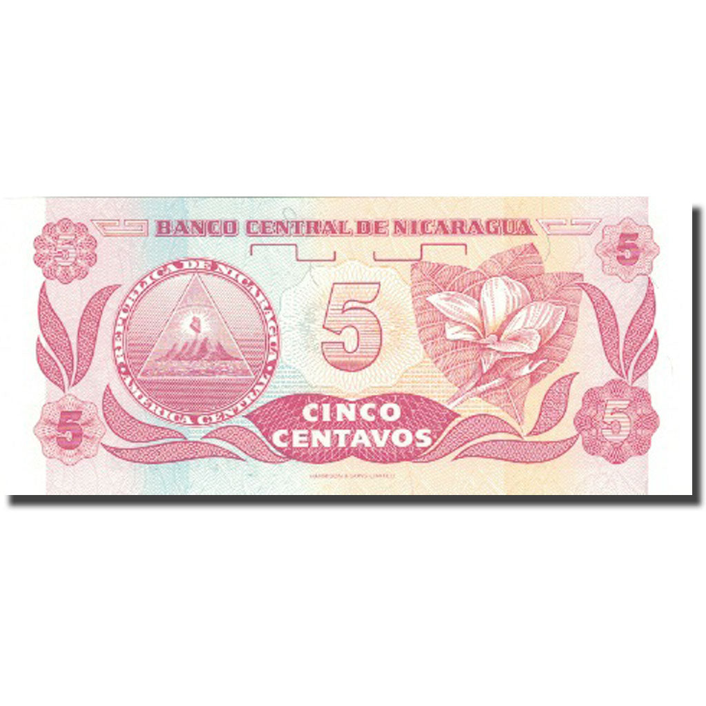 Banconote, Nicaragua, 5 Centavos, Undated (1991), KM:168a, SPL+