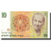 Banknote, Israel, 10 New Sheqalim, 1992, 1992, KM:53c, UNC(63)