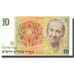 Banknote, Israel, 10 New Sheqalim, 1992, 1992, KM:53c, UNC(63)