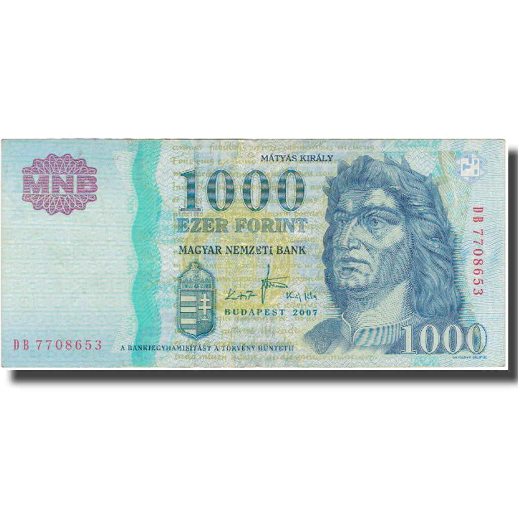 Banknote, Hungary, 1000 Forint, 2007, 2007, KM:195c, EF(40-45)