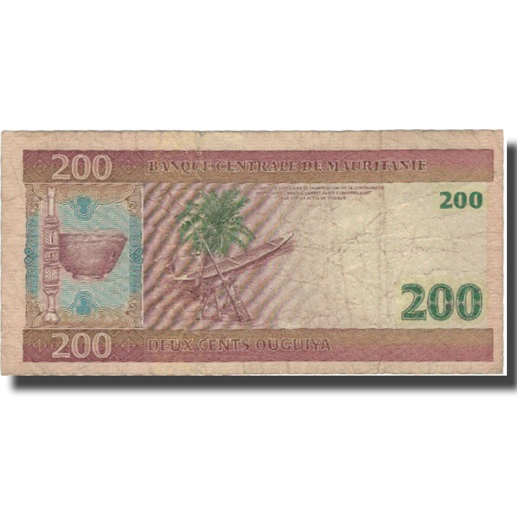 Banknote, Mauritania, 200 Ouguiya, 2004, 2004-11-28, KM:11a, VF(20-25)