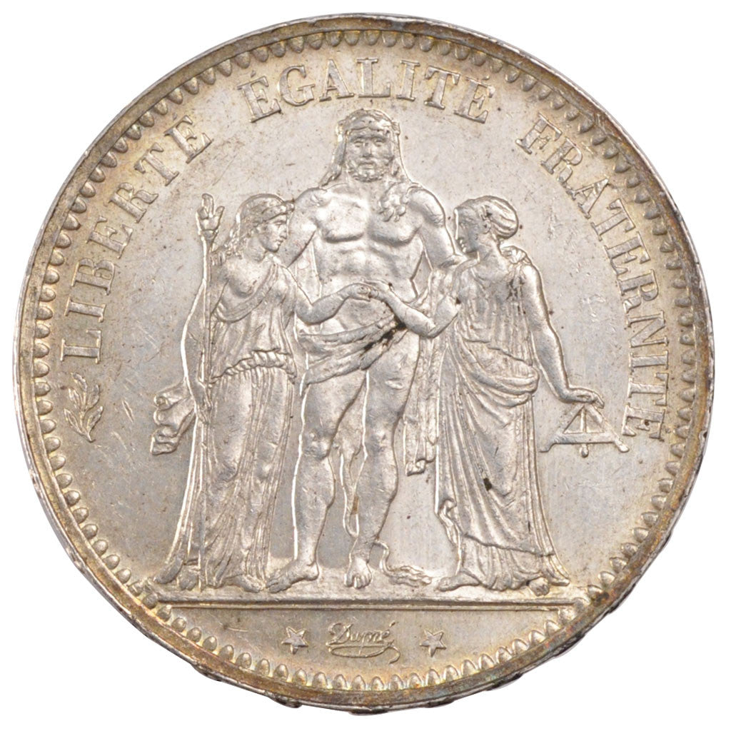 Coin, France, Hercule, 5 Francs, 1875, Paris, MS(60-62), Silver, KM:820.1