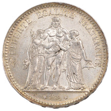 Coin, France, Hercule, 5 Francs, 1875, Paris, MS(60-62), Silver, KM:820.1