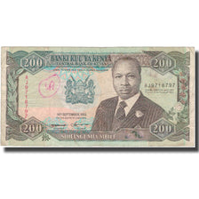 Banknote, Kenya, 200 Shillings, 1993, 1993, KM:29e, VF(20-25)