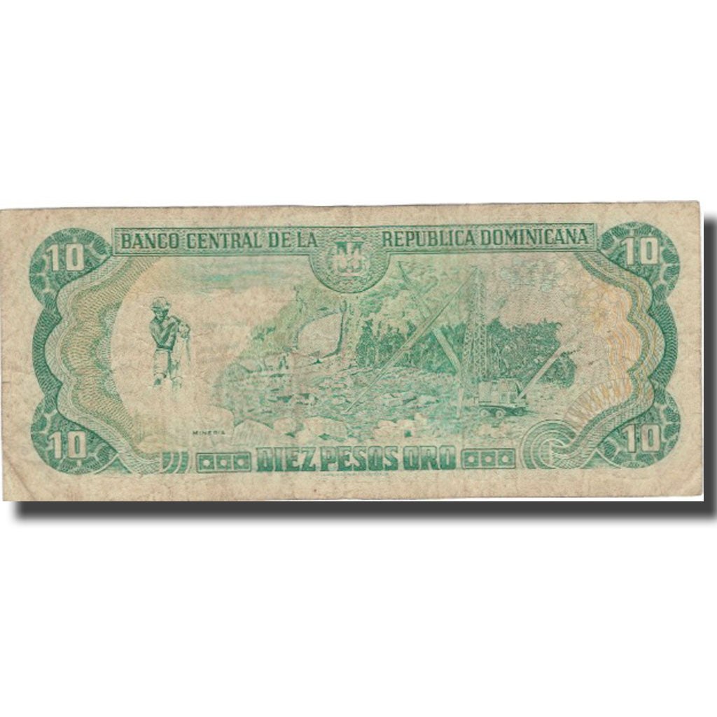 Banknote, Dominican Republic, 10 Pesos Oro, 1997, 1997, KM:153a, VF(20-25)