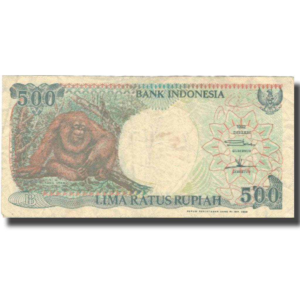 Biljet, Indonesië, 500 Rupiah, 1999, 1999, KM:128h, TB