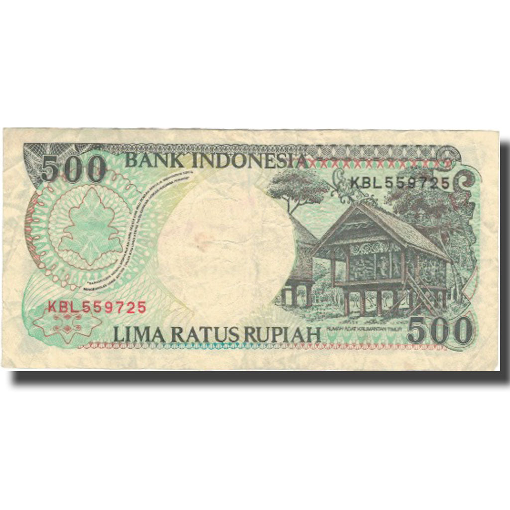 Biljet, Indonesië, 500 Rupiah, 1999, 1999, KM:128h, TB