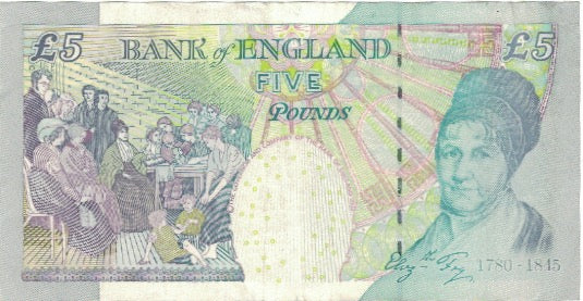 Banknote, Great Britain, 5 Pounds, 2004, 2004, KM:391c, EF(40-45)