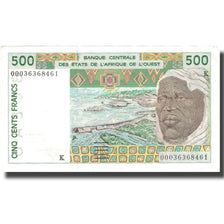 Billet, West African States, 500 Francs, 2001, 2001, KM:710Kl, TTB+