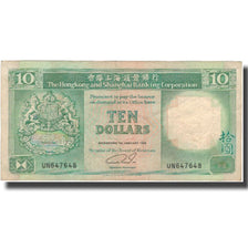 Billet, Hong Kong, 10 Dollars, 1989-1992, KM:191c, TTB