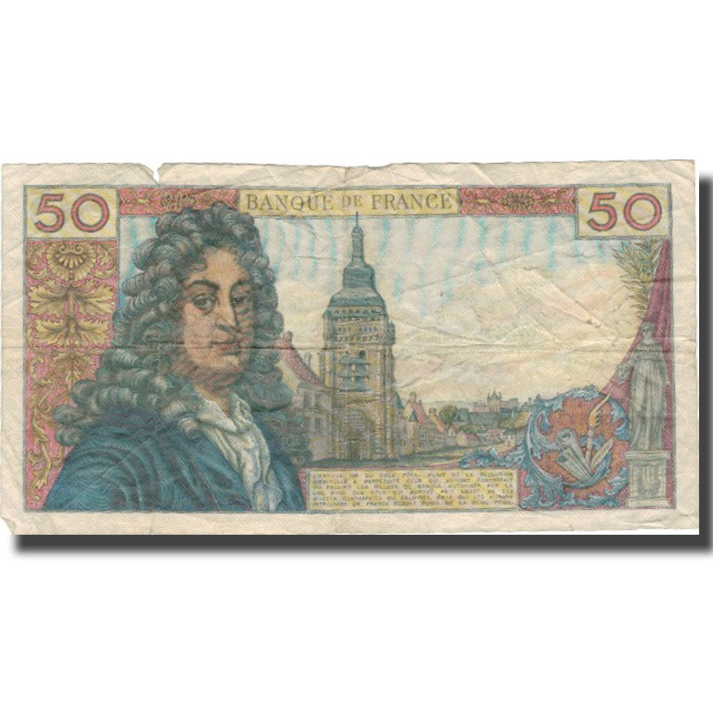 France, 50 Francs, 50 F 1962-1976 ''Racine'', 1965, 1965-03-04, B+