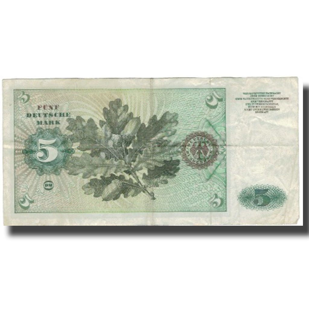 Banknote, GERMANY - FEDERAL REPUBLIC, 5 Deutsche Mark, 1960, 1980-01-02, KM:18a