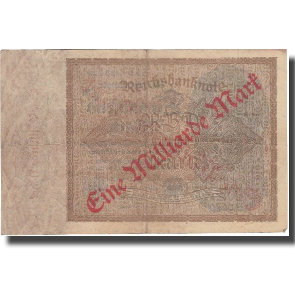 Banknote, Germany, 1 Milliarde Mark on 1000 Mark, 1922, 1922-12-15, KM:113a