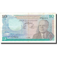 Banknote, Tunisia, 10 Dinars, 1969, 1969-06-01, KM:65a, AU(50-53)
