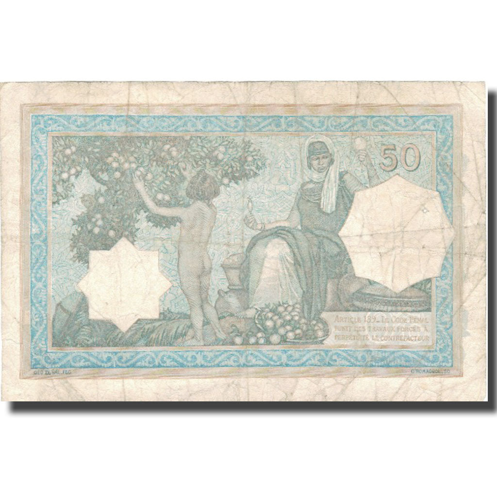Banknote, Algeria, 50 Francs, 1932, 1932-11-24, KM:80a, VF(20-25)