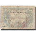 Billet, Algeria, 5 Francs, 1924, 1924-08-13, KM:71b, B+