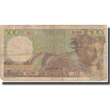 Banconote, Algeria, 500 Francs, 1952, 1952-22-07, KM:106a, B