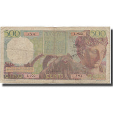 Geldschein, Algeria, 500 Francs, 1955, 1955-10-11, KM:106a, S+