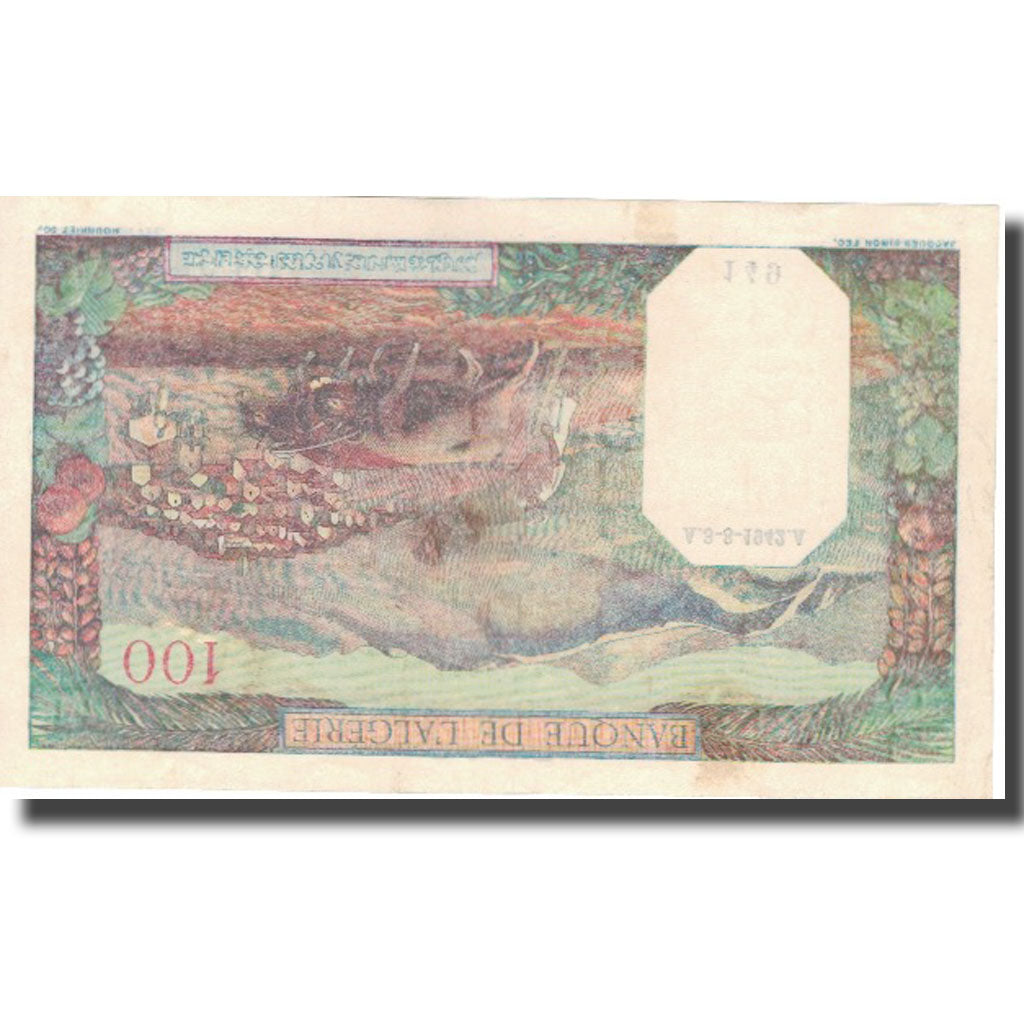 Geldschein, Algeria, 100 Francs, 1942, 1942-08-03, KM:88, VZ+